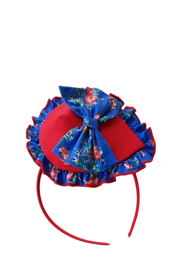 Red Floral Spanish Hair Clip - 