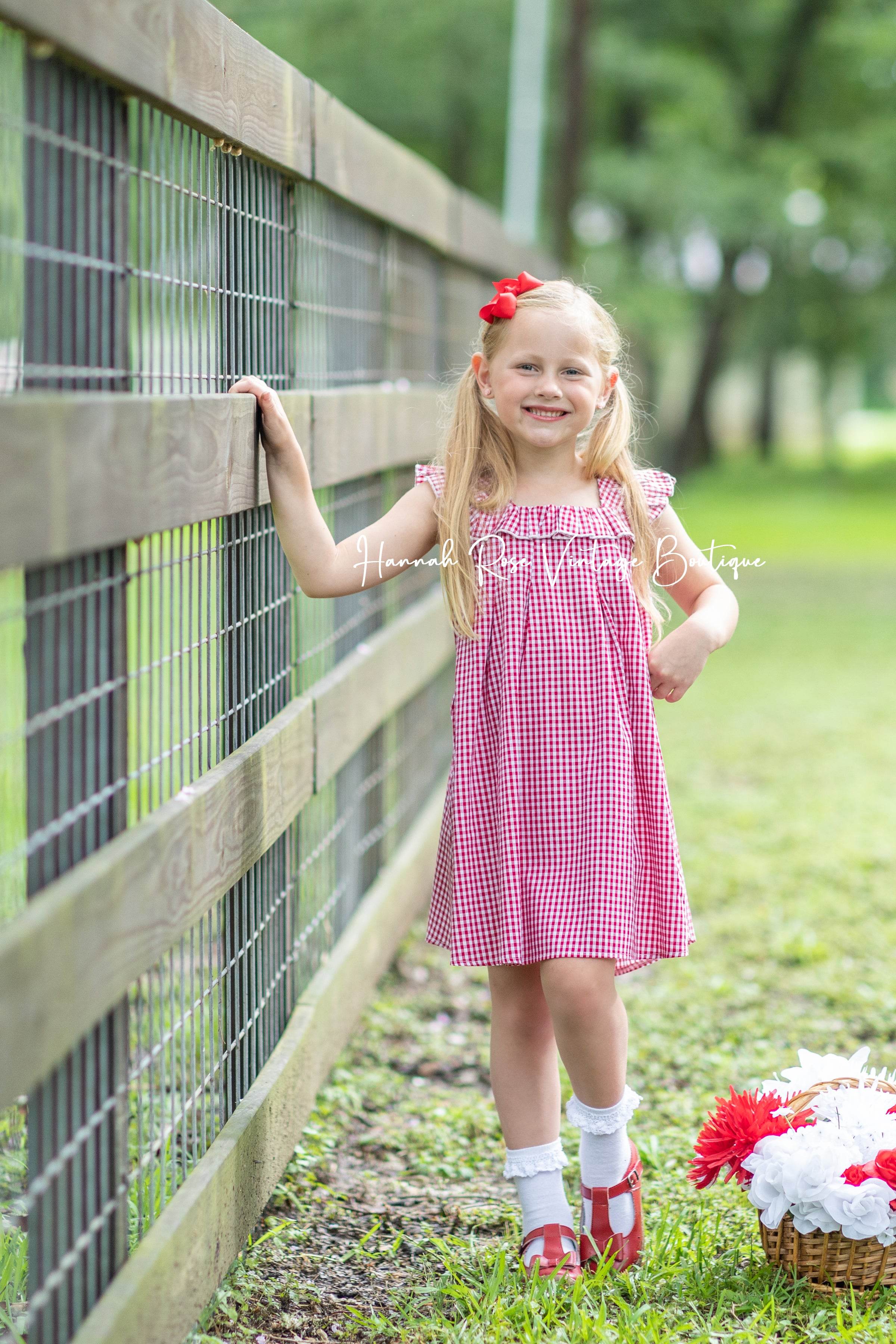 Classic Gingham Check Dress