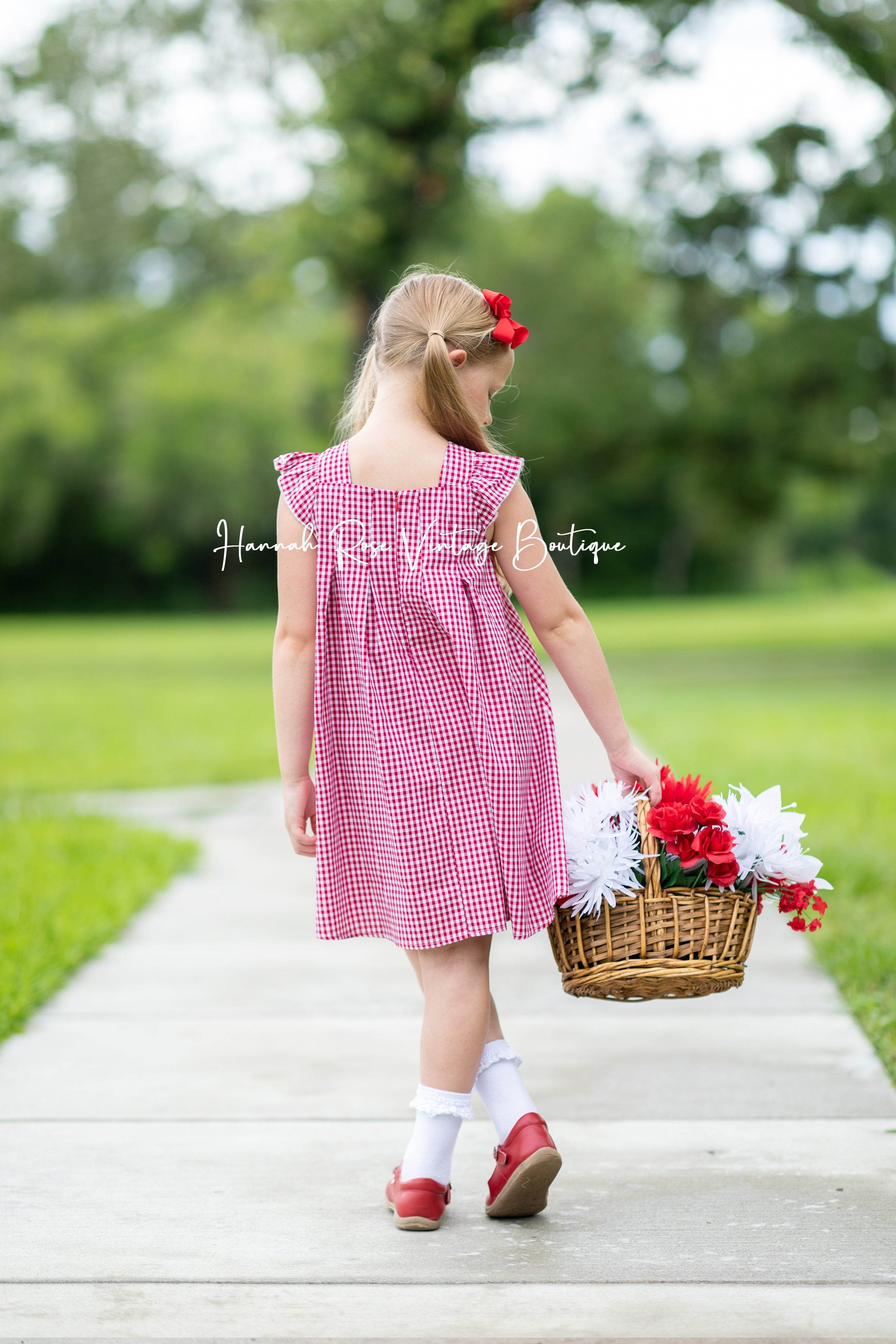 Classic Gingham Check Dress