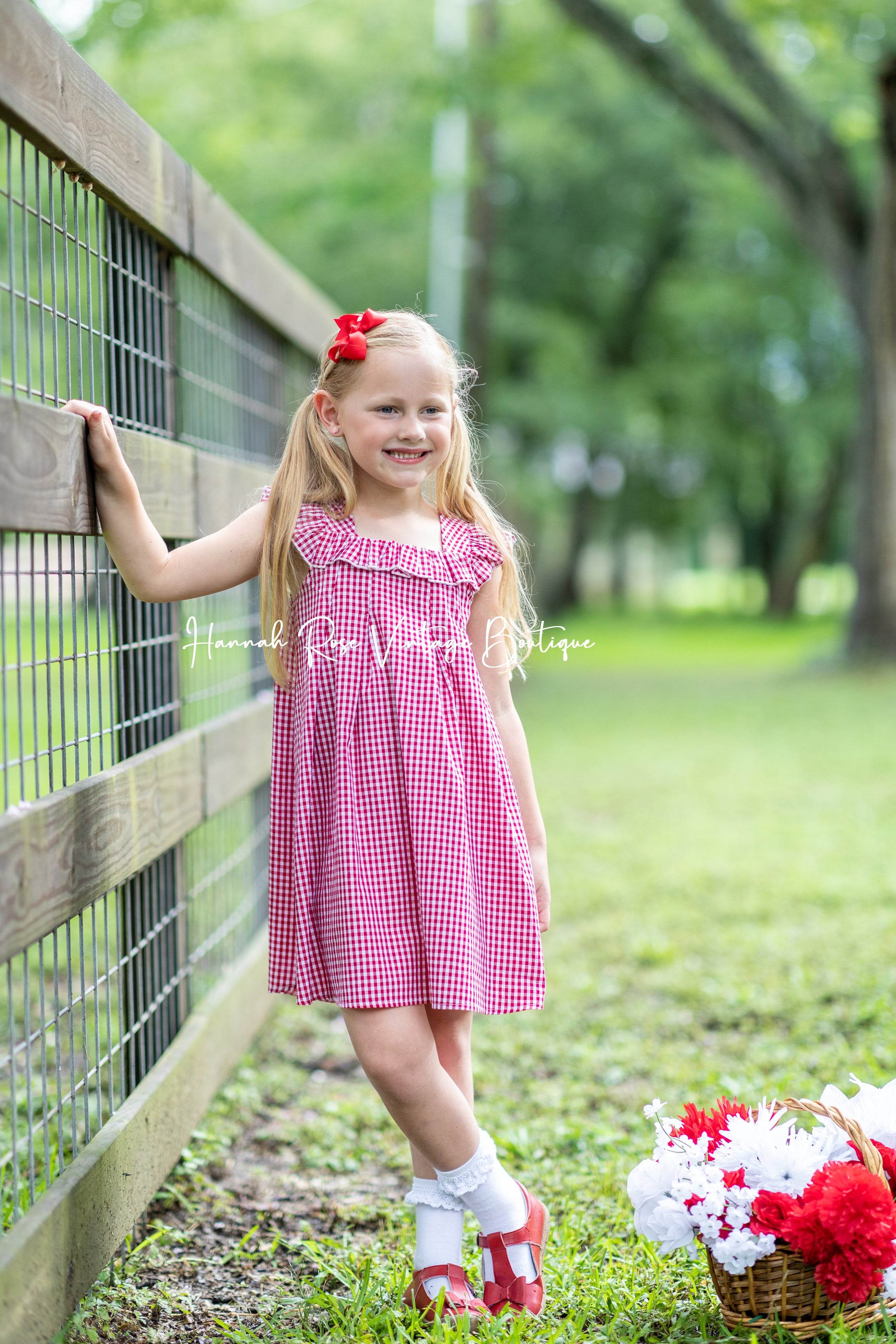 Classic Gingham Check Dress