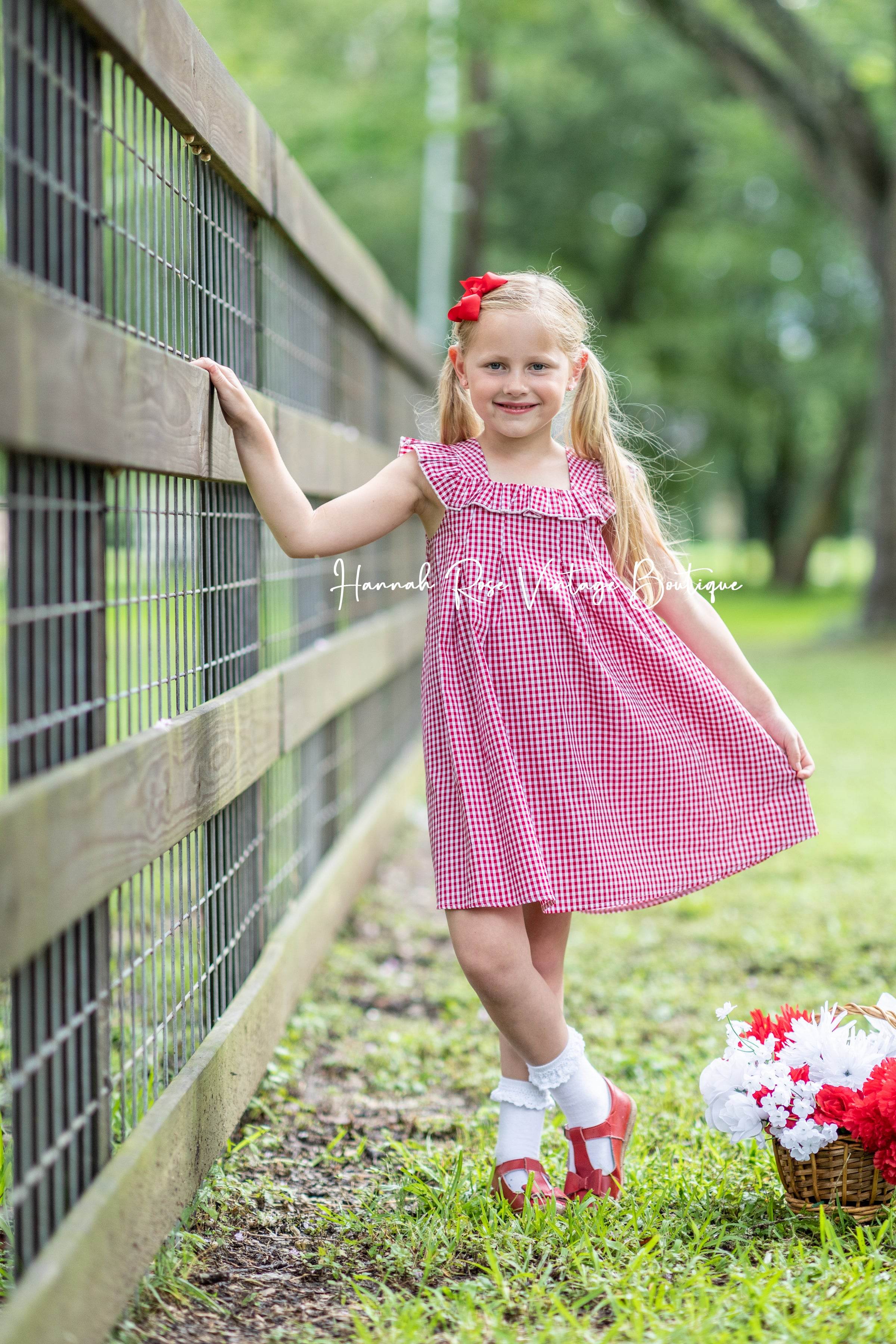 Classic Gingham Check Dress