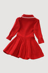 GIRLS - Charla Girls Red Sweater Dress - Hannah Rose Vintage Boutique