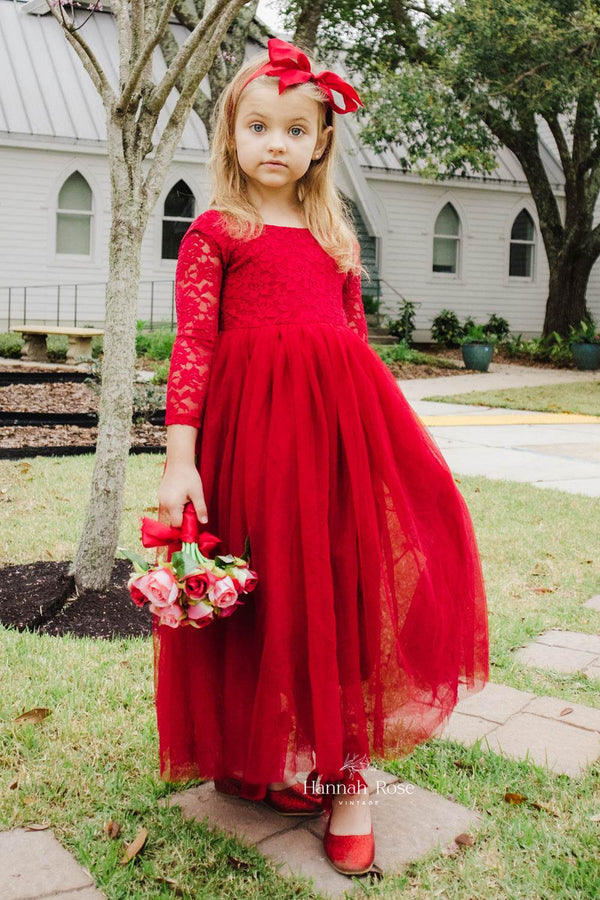 Rory Red Lace Dress - 