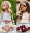 flower girl sashes and headbands