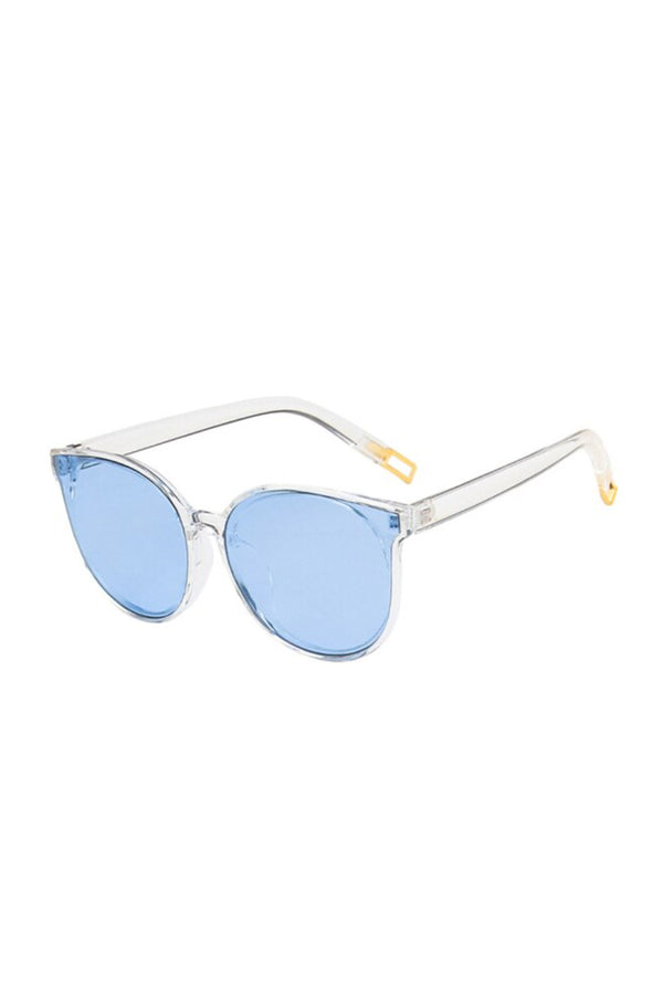 GIRLS - Rounded Frame Kids Sunglasses in Blue - Hannah Rose Vintage Boutique