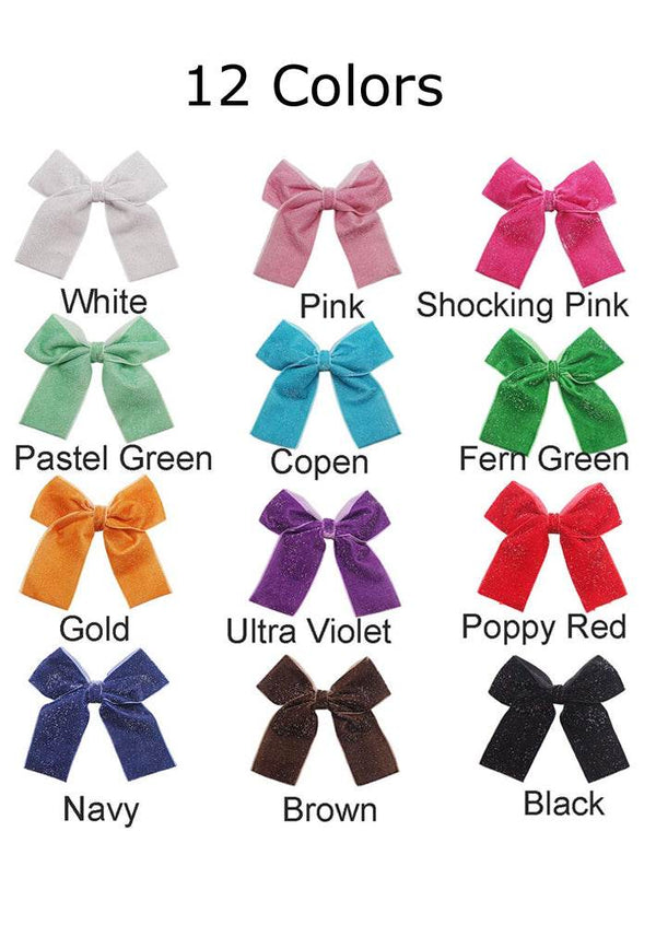 Sparkle Velvet Bows - 