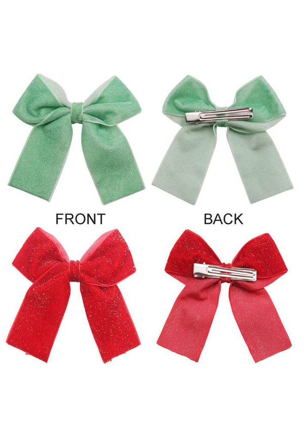 Sparkle Velvet Bows - 