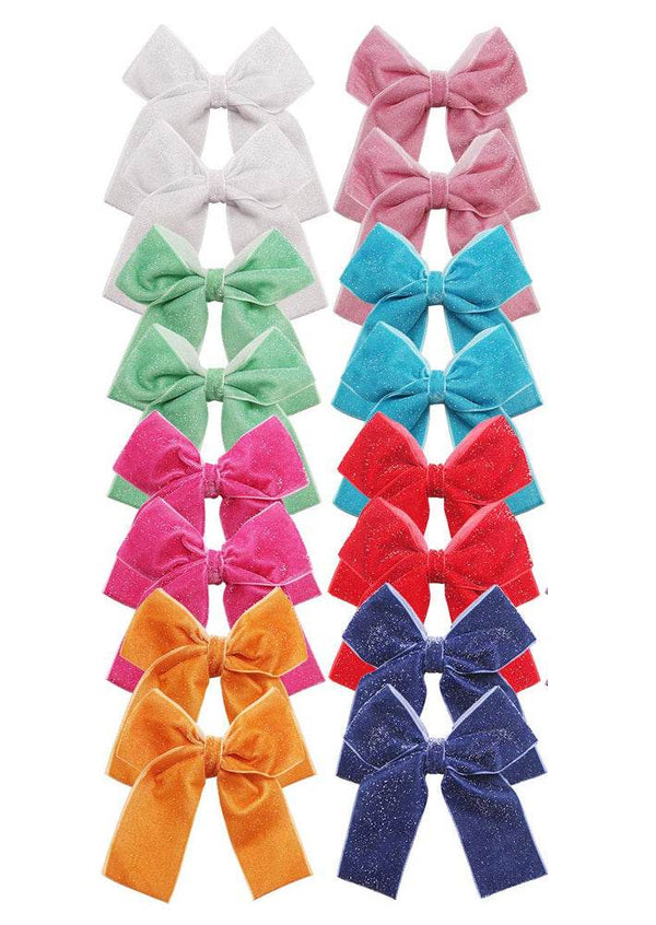 Sparkle Velvet Bows - 