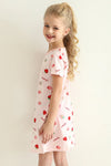 GIRLS - Girls Tossed Strawberries Night Gown - Hannah Rose Vintage Boutique