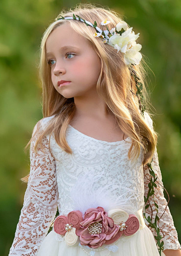 Trailing Flower Vine Headband - 