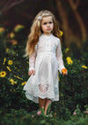 Wisteria White Lace Dress - 